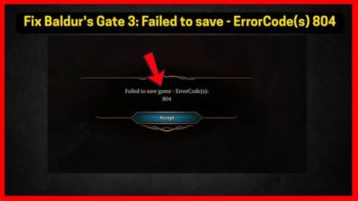 Baldur's Gate Error Code 804: Solutions, Fixes, and Comprehensive Troubleshooting Guide